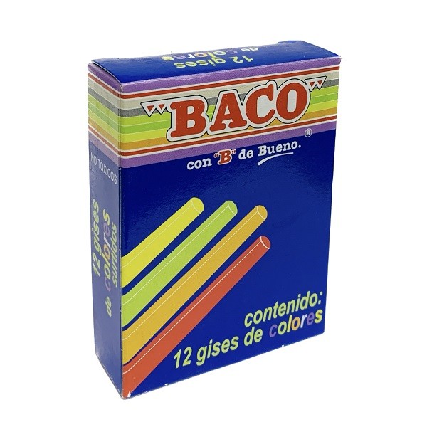 Baco Gis color caja con 12 colores