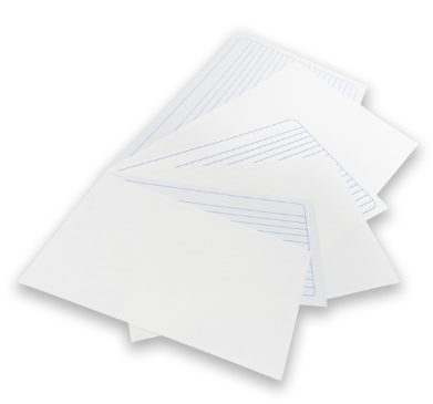 Tarjeta Bristol Rayada 5x8